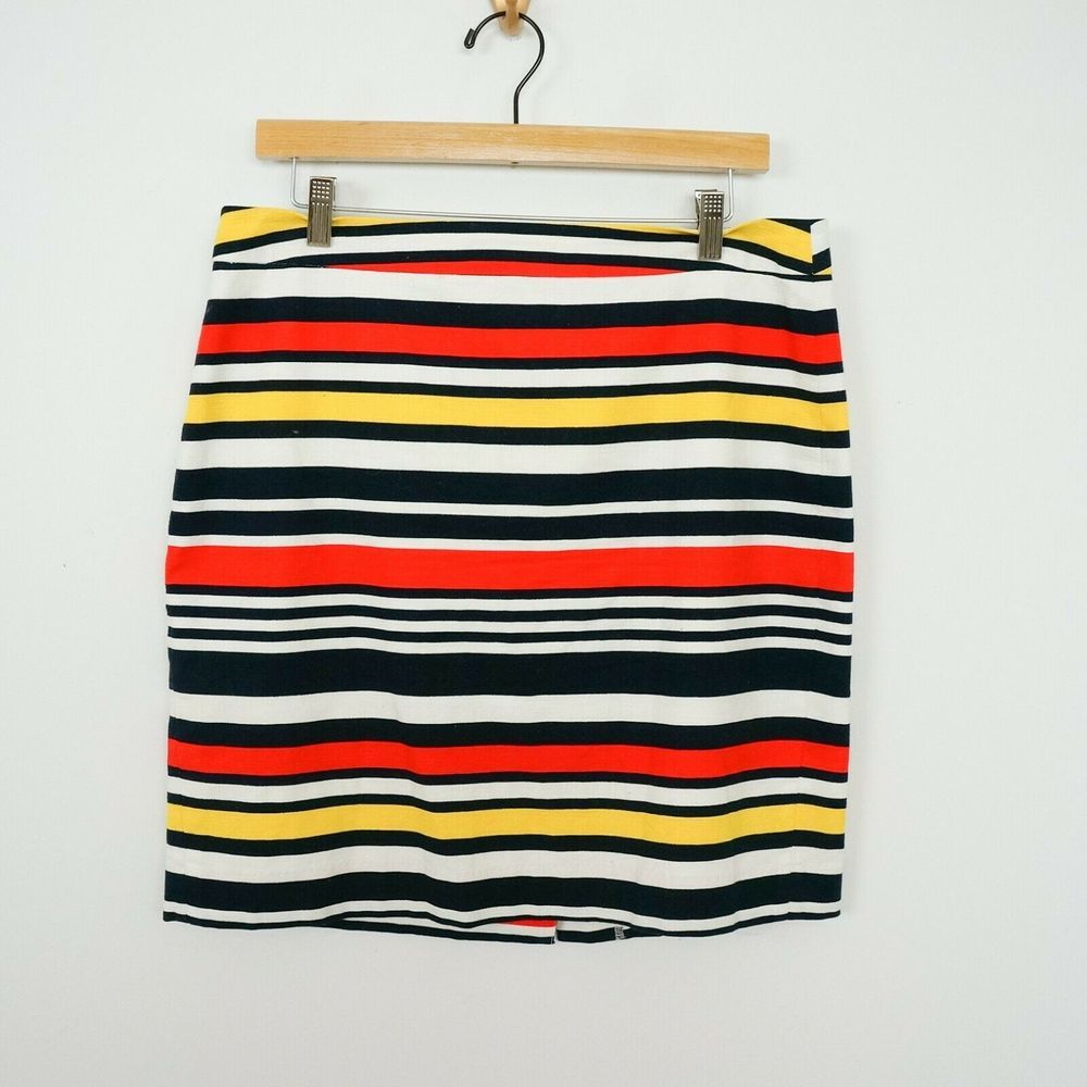 Banana Republic Pencil Skirt Multi Color Stripe